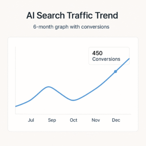 AI search traffic trend